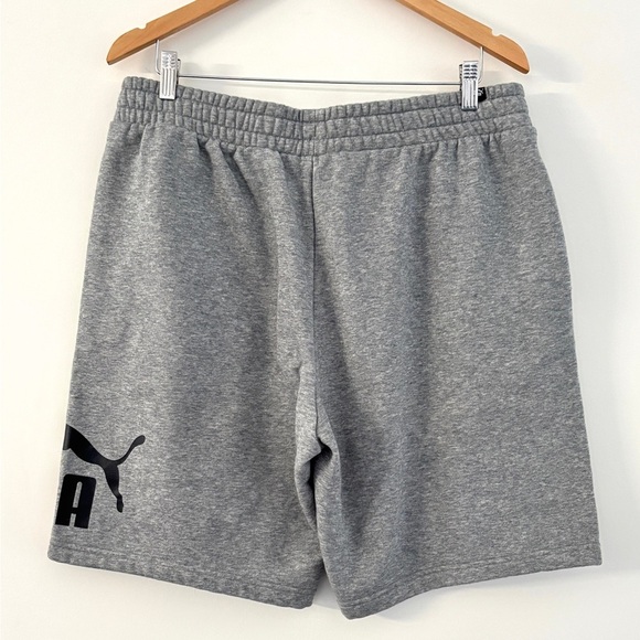 Puma Men's Size XL Shorts Big Logo Sports Relaxed Fit Gray Pockets - Picture 2 of 11